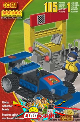 Bect-Lock 02320738 - Blue racing car